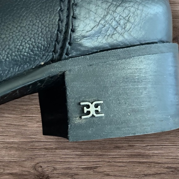 Sam Edelman Hilary Black Leather Booties Size 7 - Picture 6 of 10